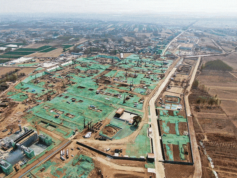 建設着々！上空からの写真でたどる雄安駅工事　河北省