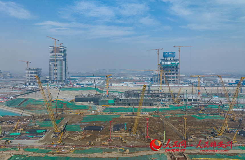 間近で見た雄安新区スタートエリア建設の進捗状況　河北省